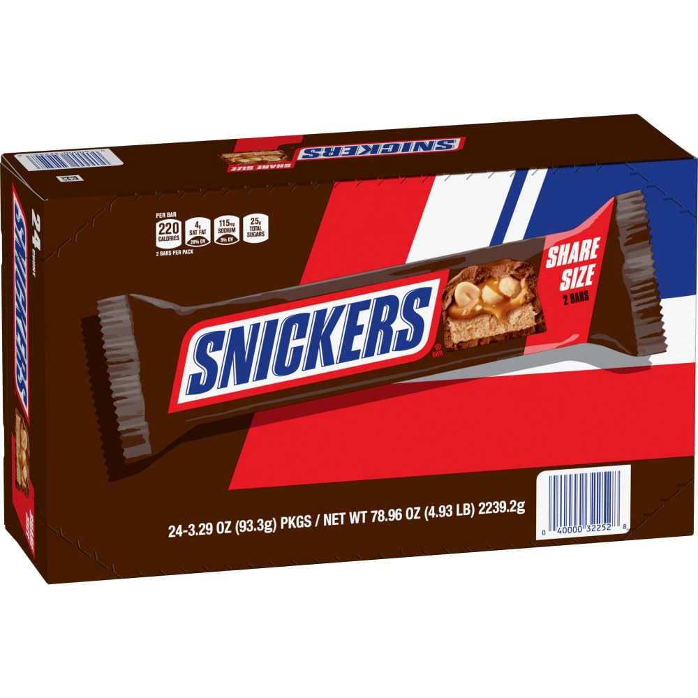 Milk Chocolate Bars, Share Size Bulk Pack - 24 Count, 3.29 Oz Each