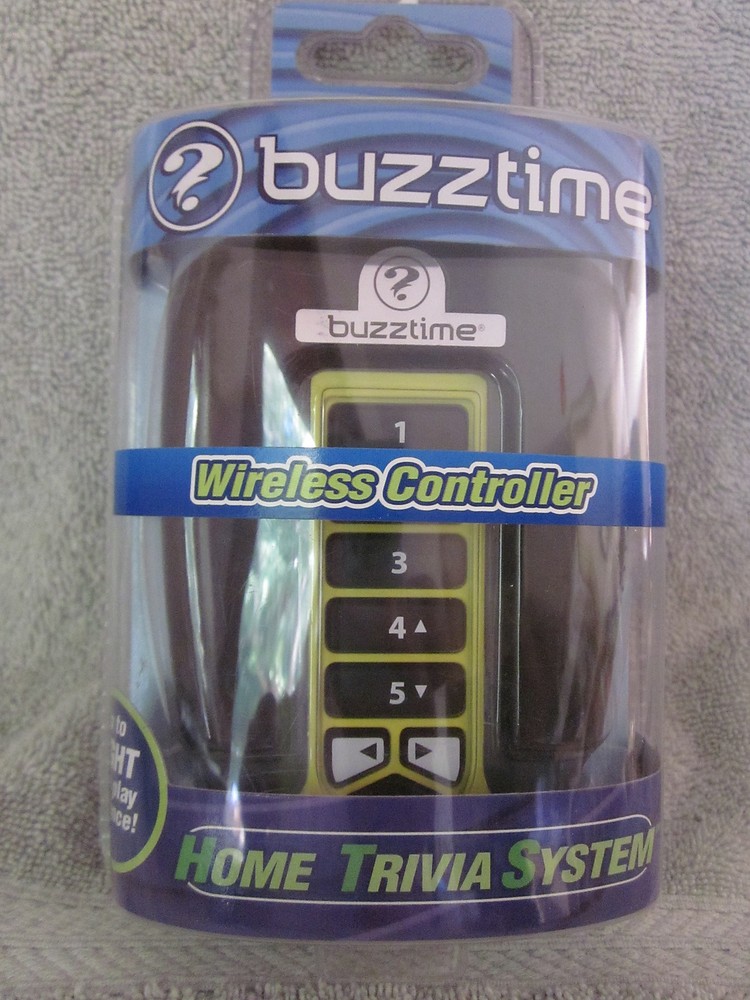 Buzztime Home Trivia System Wireless Controller Yellow Sealed