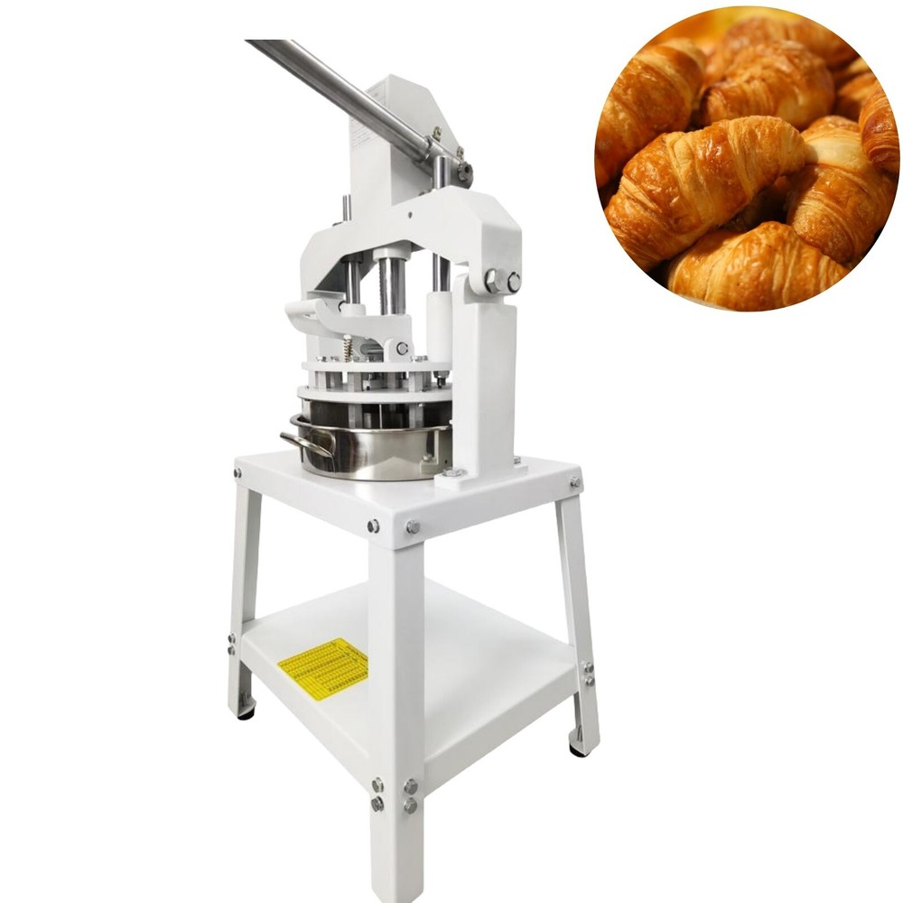 10 Pieces Manual Dough Divider Press Cutting Machine Roller Bakery 2 trays