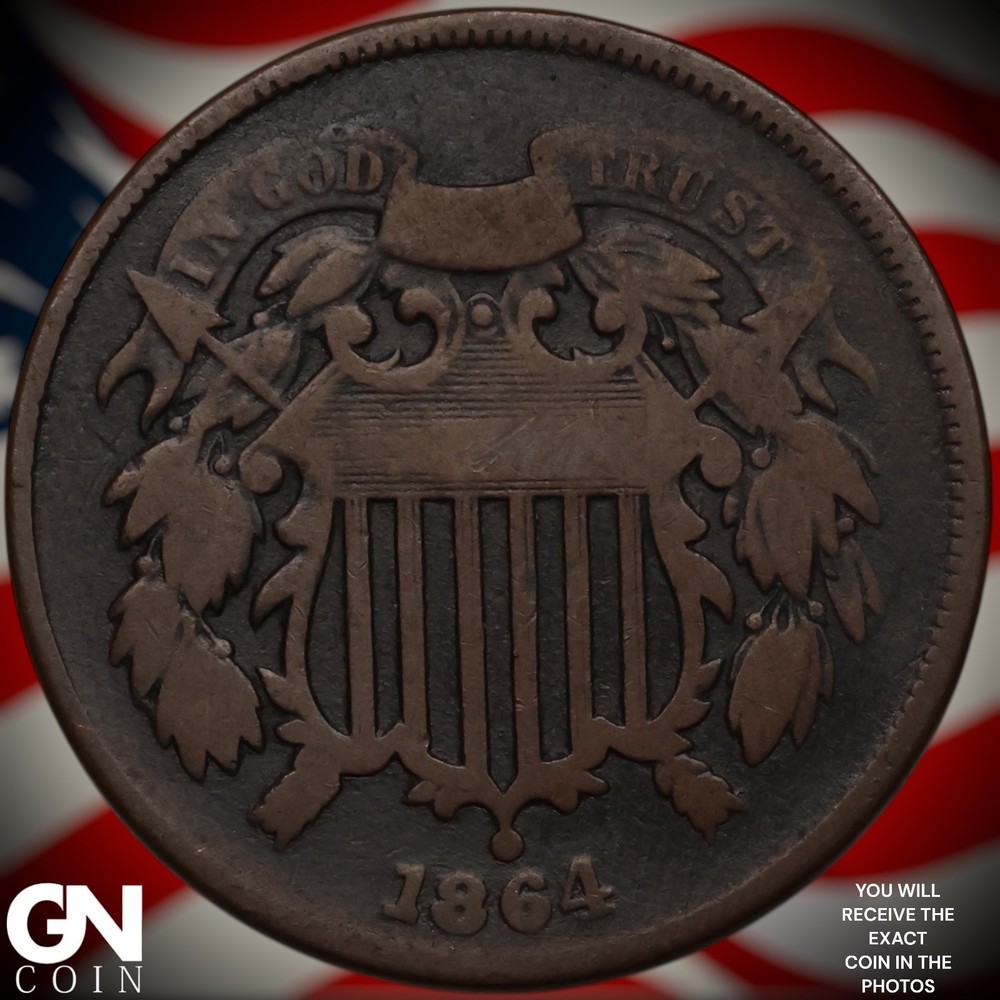 1864 2 Cent Piece A1142