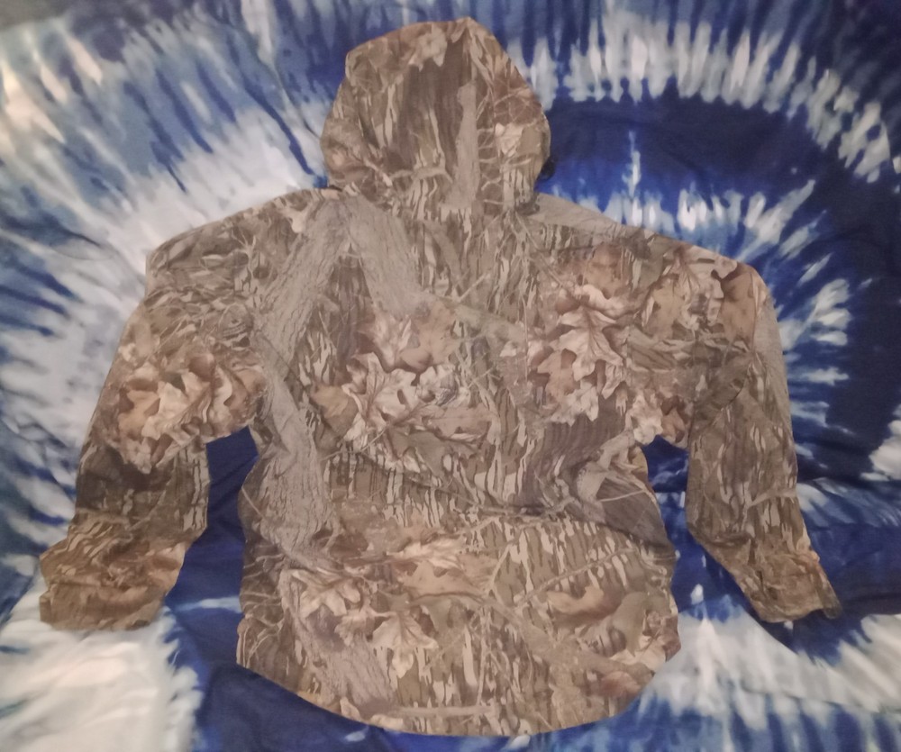 Browning Gore Tex Mossy Oak Break Up Camo Lined Rain Jacket Size Medium