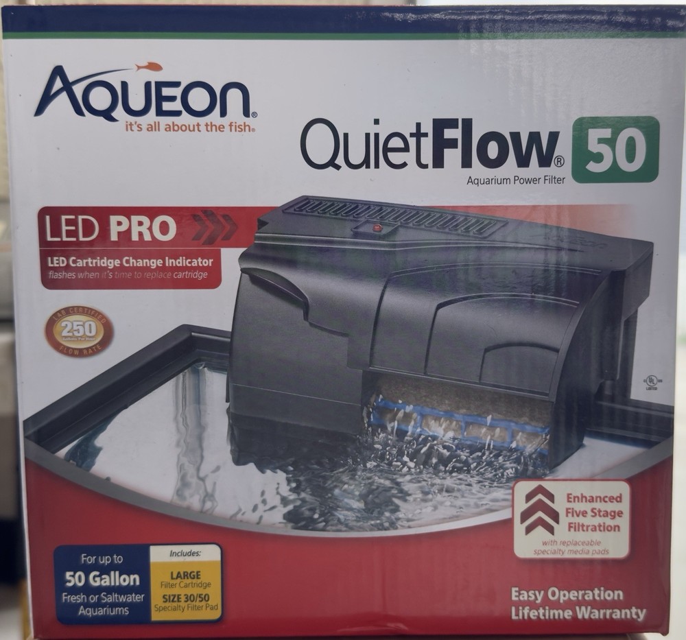 Aqueon QuietFlow 50 LED PRO Aquarium Filter