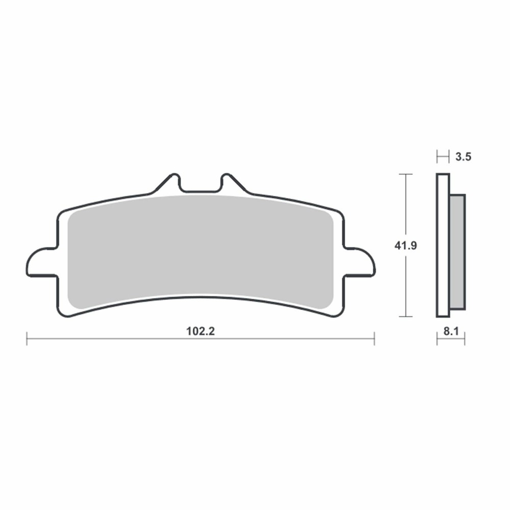 SBS 841 DC Dual Carbon Front Brake Pads
