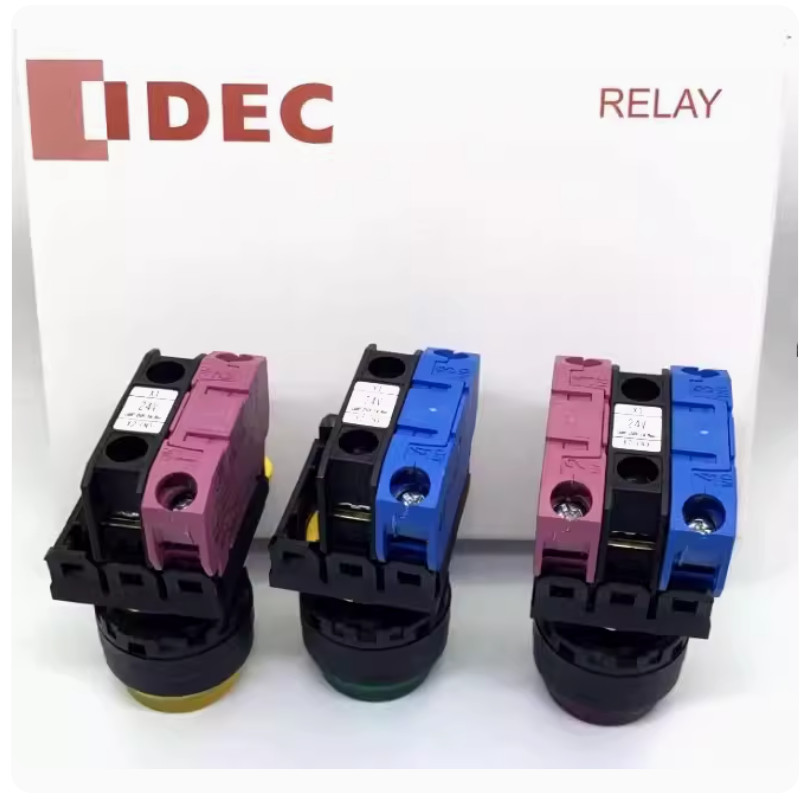 1PC NEW IDEC Self-reset button switch with light YW1L-M2E20Q red 2NO 110V #LL