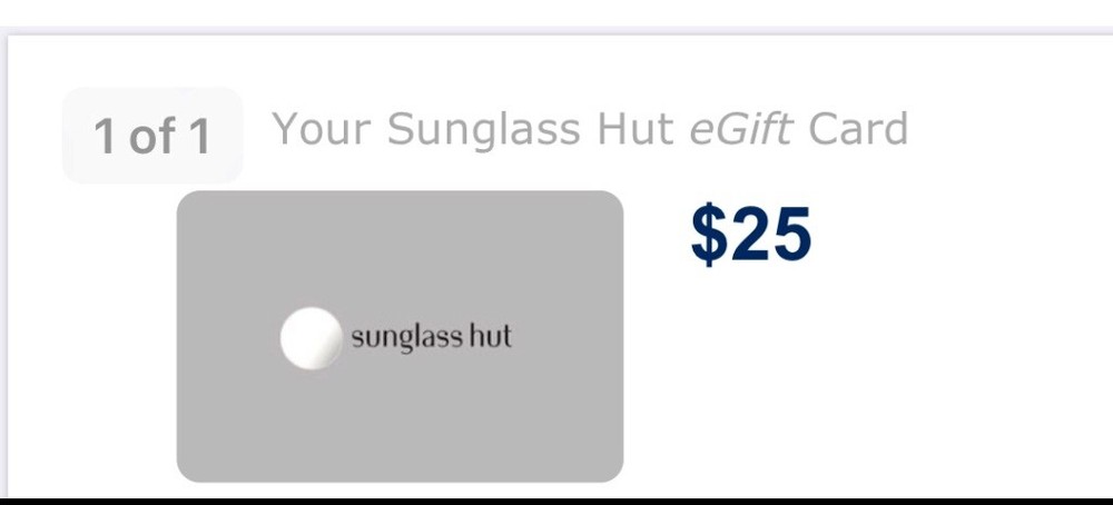 Gift Card Sunglass Hut