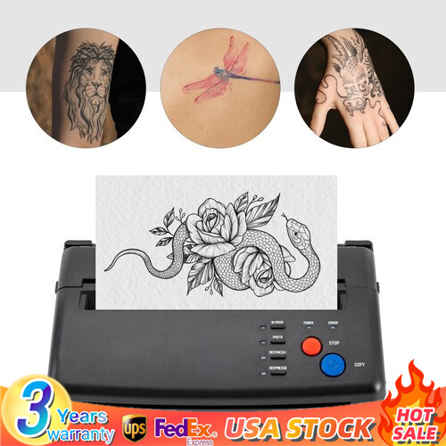 Tattoo Thermal Stencil Maker Tattoo Transfer Copier Stencil Printer Machine.