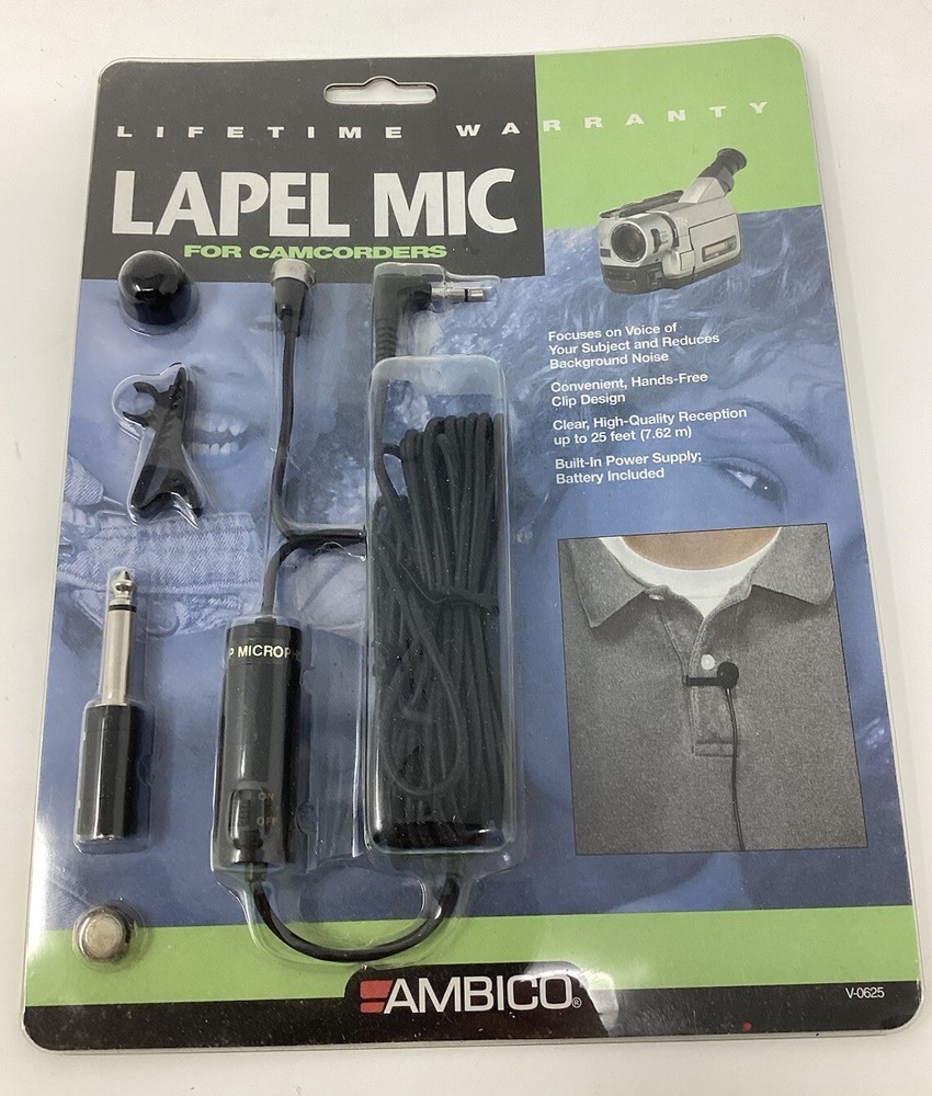 Ambico Lapel Mic For Camcorders