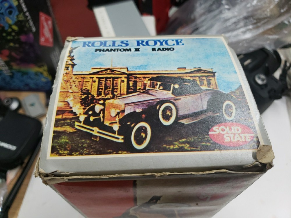 Vintage Unused Solid State Rolls Royce Phantom 2 Transistor Radio Original