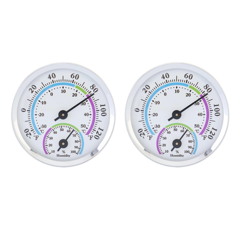 Workshop and Garage Use Thermometer Hygrometer 2pcs with Temperature Display