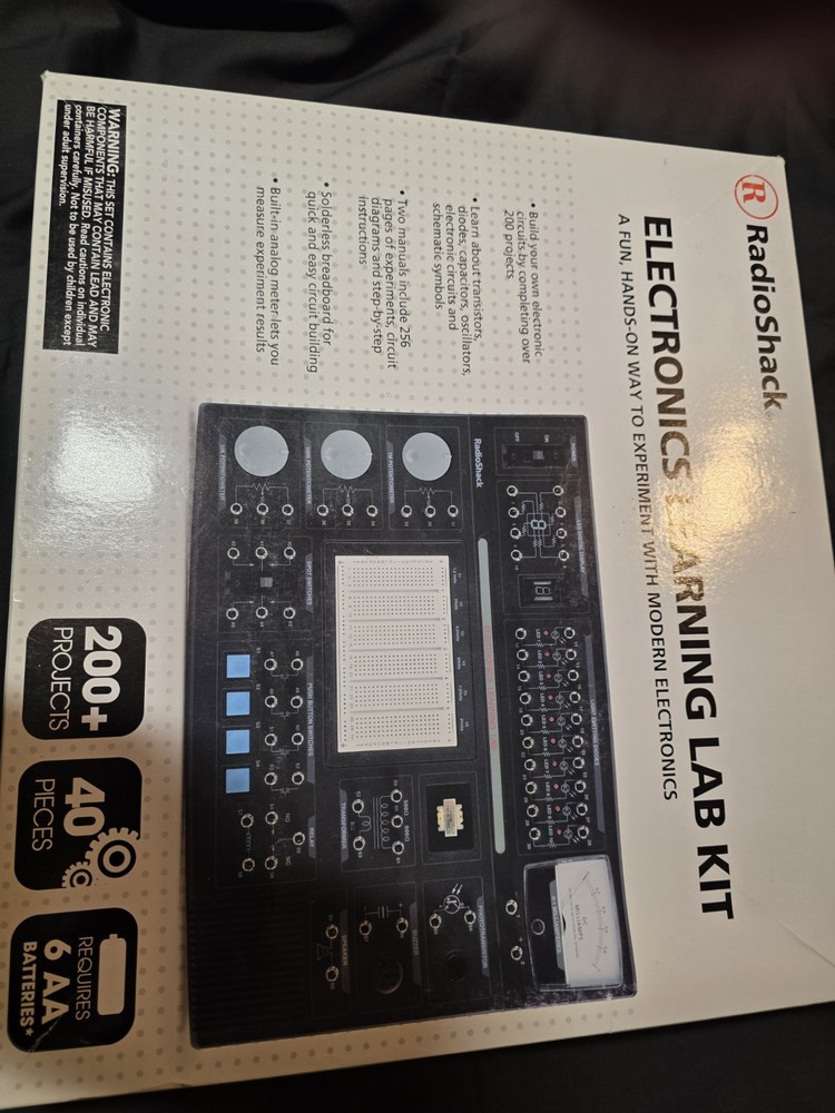 Open Box RadioShack 2800055 Electronics Learning Lab Kit Open Box STEM DIY