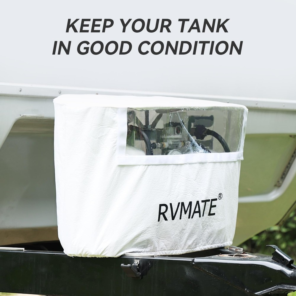Rv Propane Tank Cover Waterproof Antiuv White Camper Propane Tank Cover Fits 20l