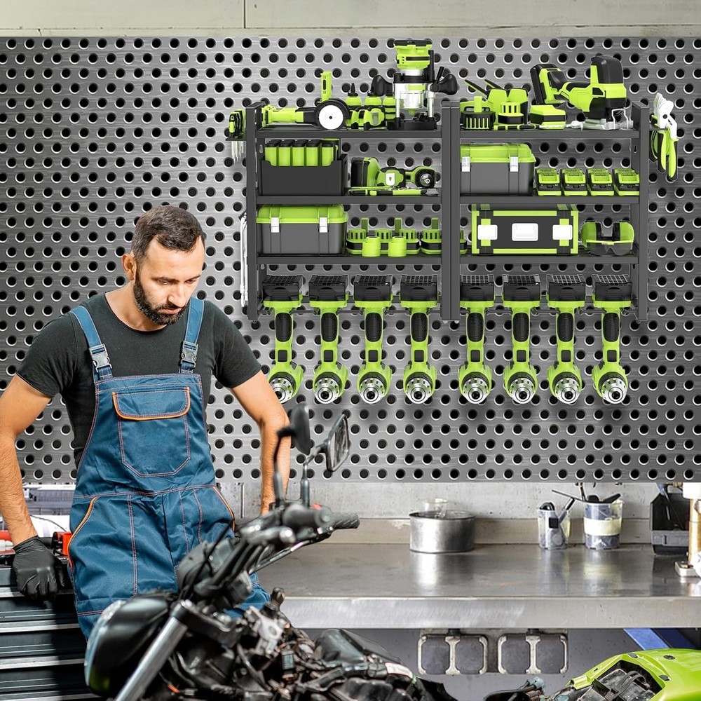 Heavy Duty Power Tool Organizer Wall Mount