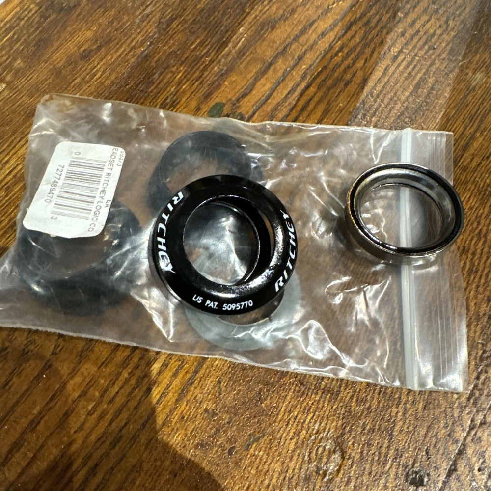 Ritchey Comp Logic 1-1/8 Threadless Headset EC34/28.6 EC34/30 Black