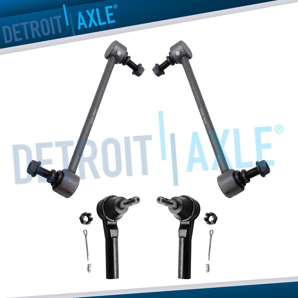 Front Outer Tie Rod Ends and Sway Bar Links Kit for 2009 - 2020 Dodge Journey