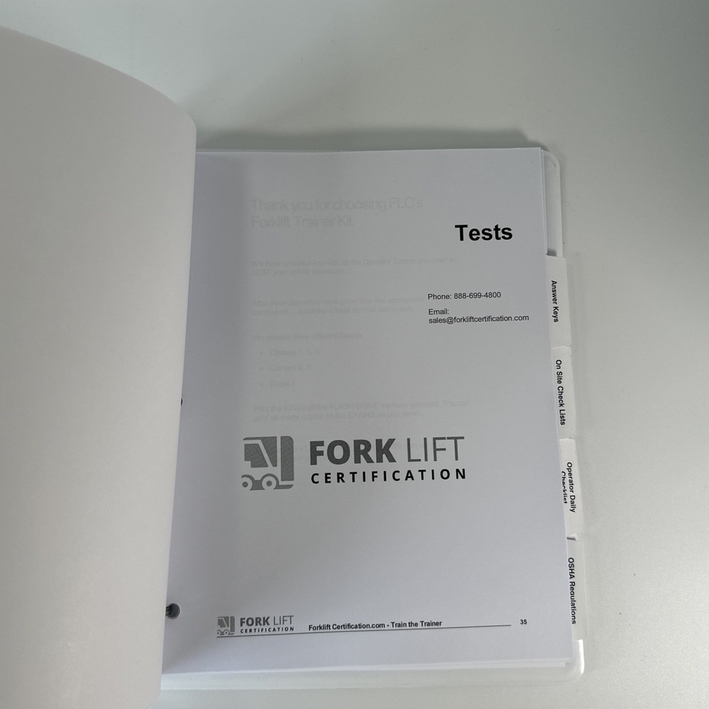 Forklift Certification Kit OSHA Compliant, Complete Train The Trainer Bundle