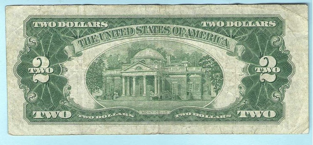 1953 $2 Bill (Two Dollar), Circulated