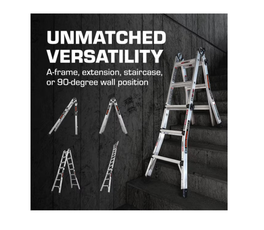 Little Giant Multi M14 14-ft Reach Telescoping Multi-Position Ladder Type 1A