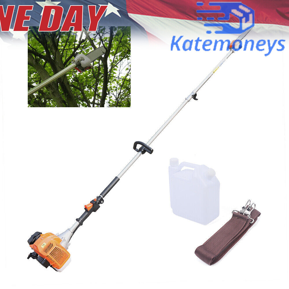 52CC 2-Stroke Chainsaw Pole Saw Pruner Pruning Saw Gas Powered Tree Trimmer