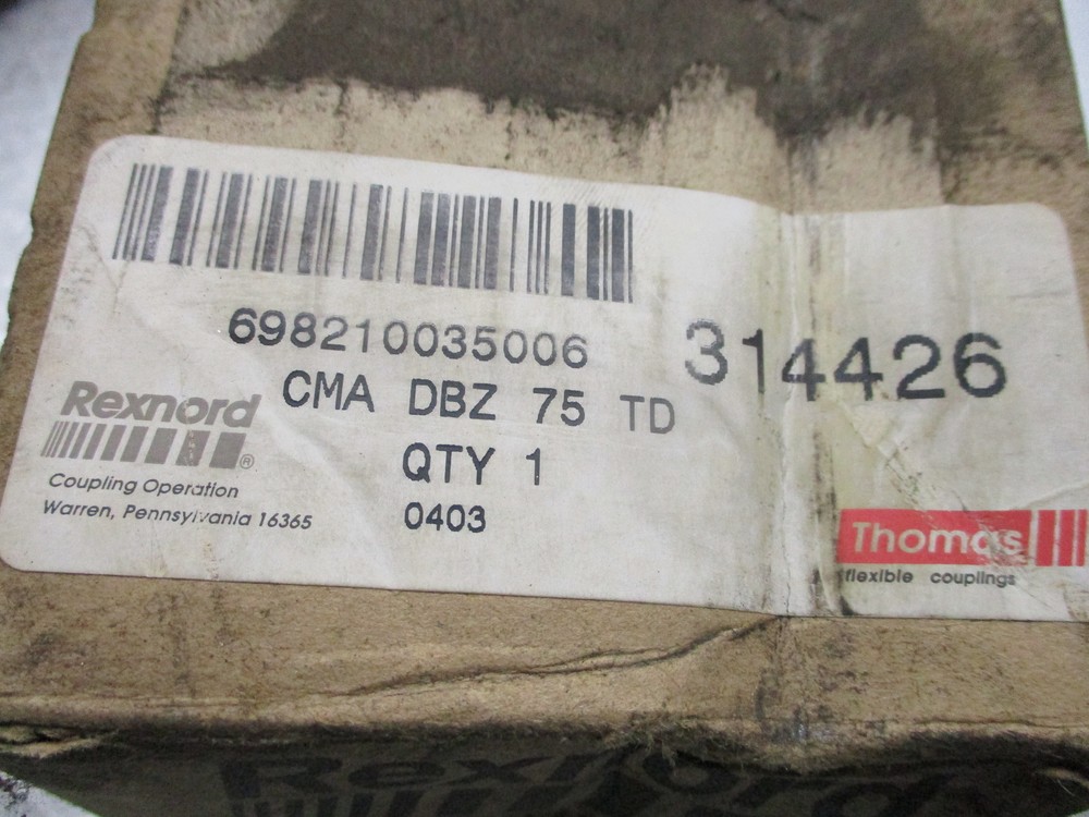 REXNORD CMA-DBZ-75-TD COUPLING NSNP