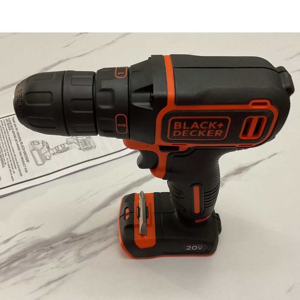 Black+Decker 20V MAX Cordless Drill Driver BDCDD120C Open Box