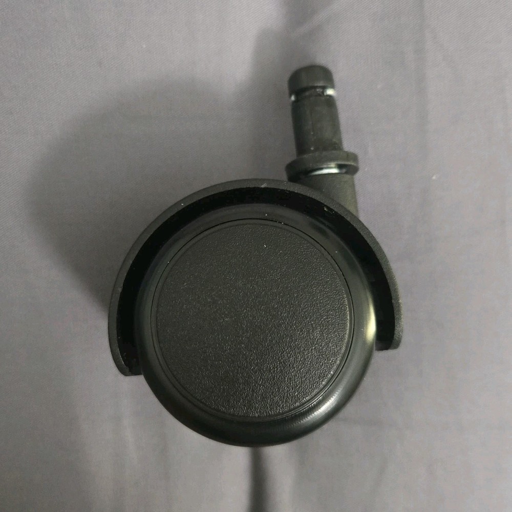 Set of 5 Black Plastic Modern Matte Wheels Solid Style