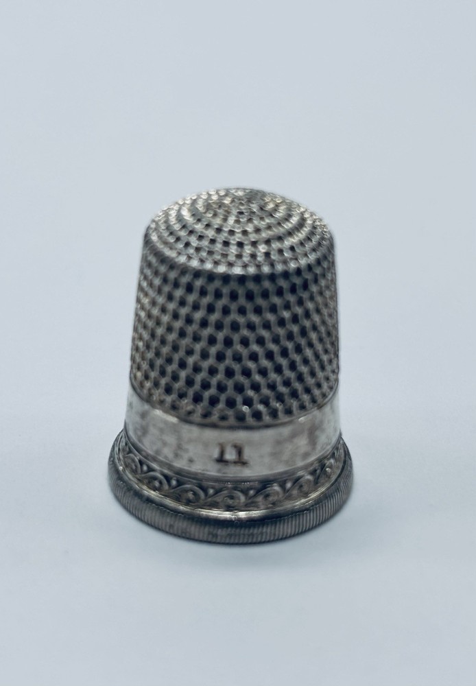 Sterling Silver Thimble Vintage Sewing Thimble Size 11