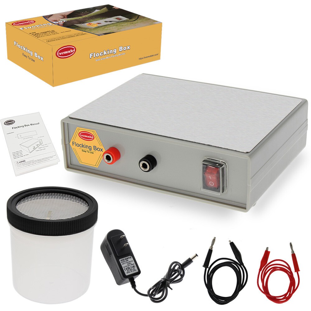 Evemodel Flocking Box Static Grass Flocking Applicator Machine Model Tool GJ08