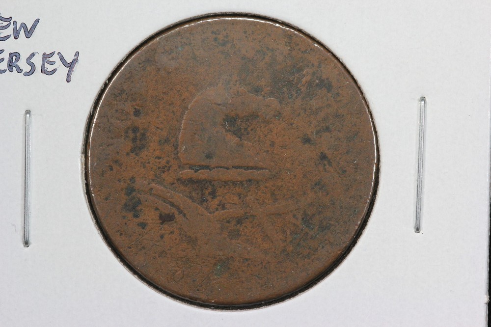 1787 Nova Cæsarea New Jersey Copper Cent Maris 38L 3AK0