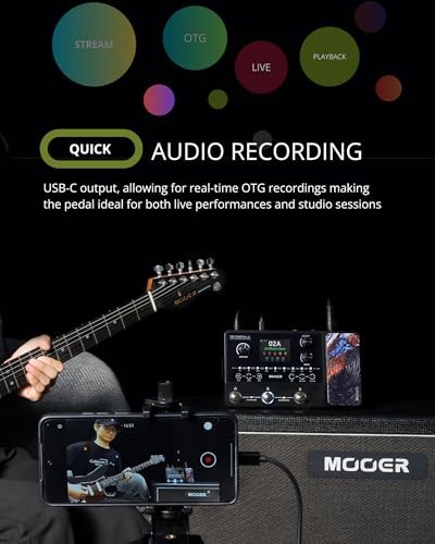 Black New Guitar Amp Modelling Multi Effects Pedal Compact GE150 Plus Li