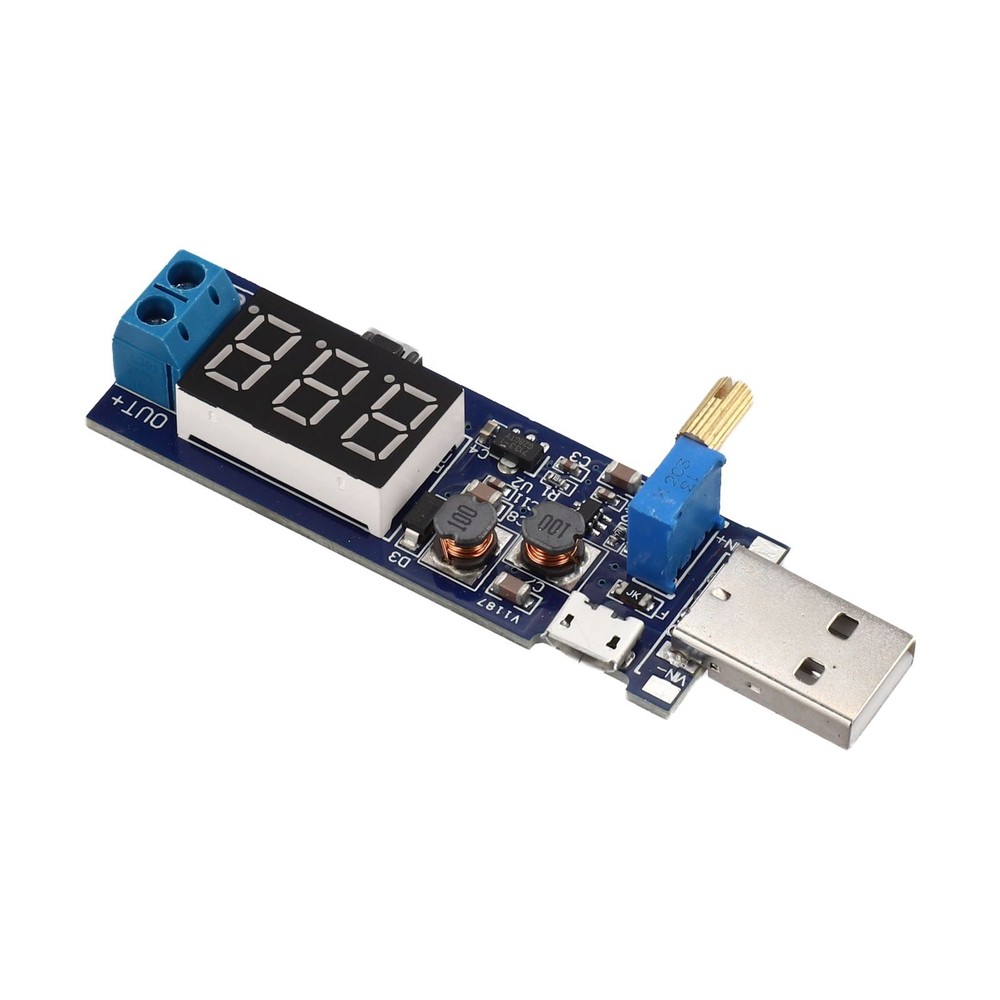 5V USB Boost Power Module with Precise Adjustable Potentiometer Output