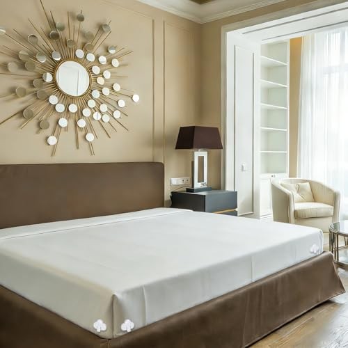 Bed Sheet Holders for Corners, Fitted Sheet Clips Keep Sheets Firm & Tight,