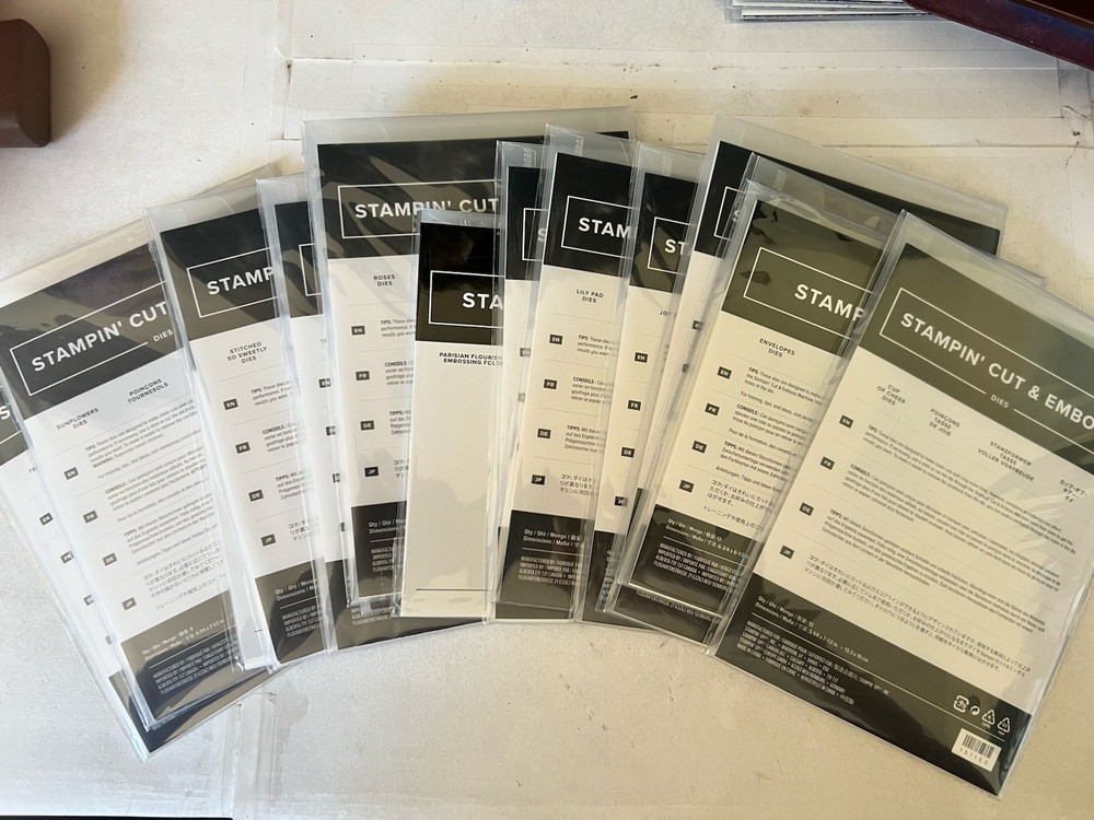 Stampin Up Cut & Emboss Dies NEW