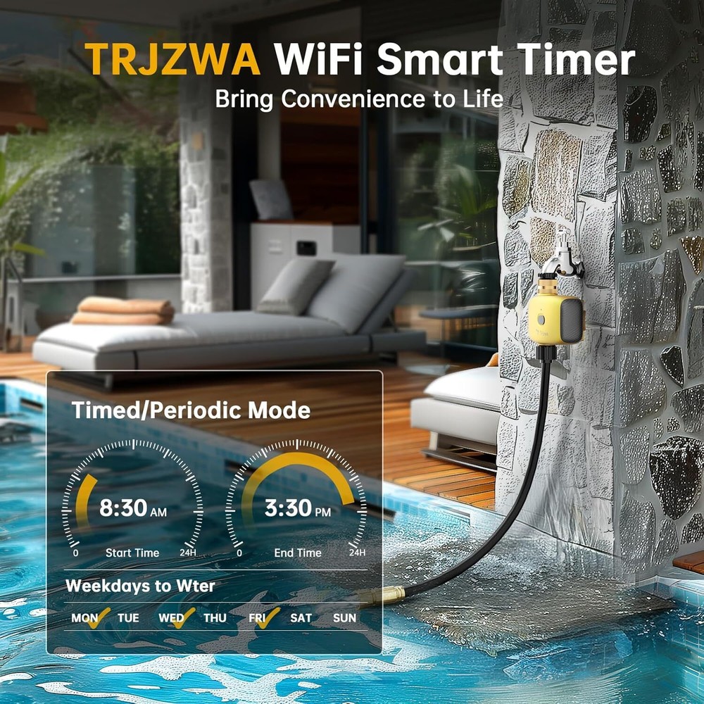 WiFi Smart Water Valve for Garden Irrigation System with Rain Delay Function