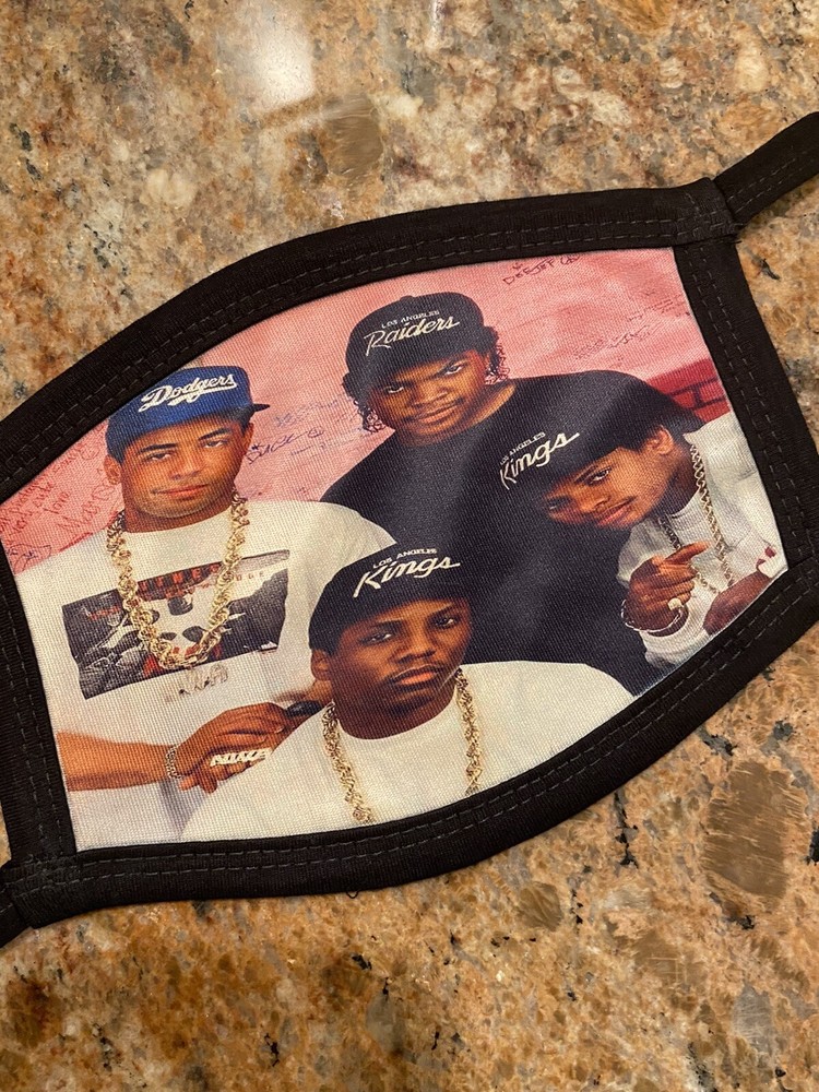 Eazy E Ice Cube NWA Compton California Face Mask Reusable Washable Double Layers