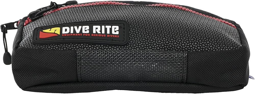 Dive Rite Pocket Bellows Horizontal 2 Zip DC Sidemount Harness Pouch