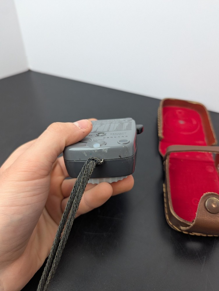 Vintage Gossen Super Pilot Light Meter with Leather Case -West Germany