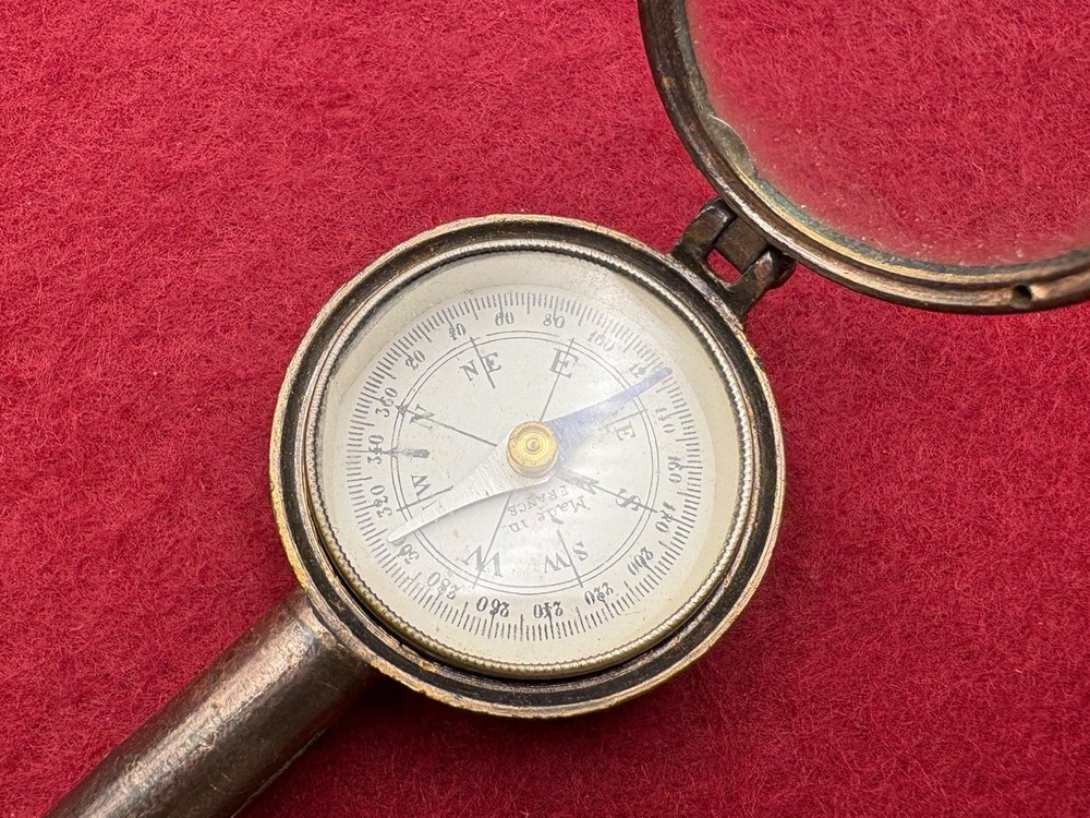 Old Vintage Australian / British MIRROR COMPASS