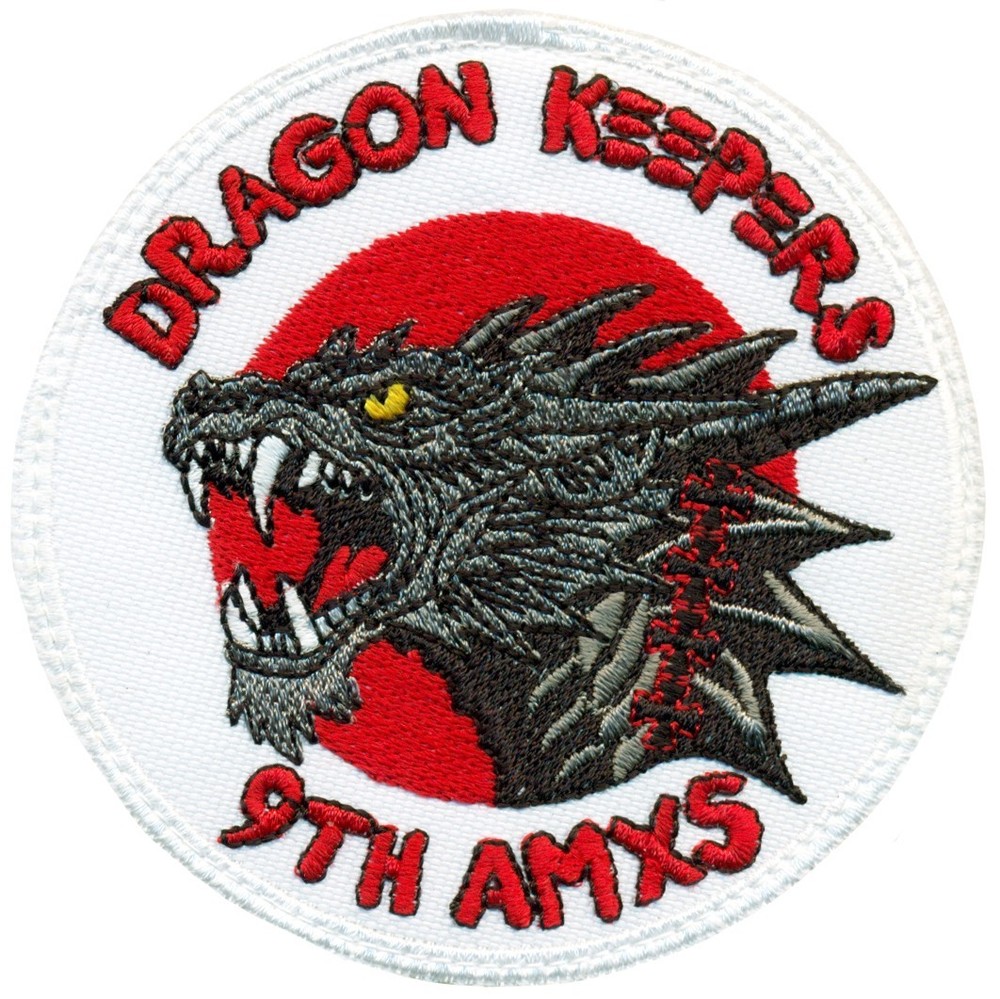 USAF 9th AIRCRAFT MAINTENANCE SQUADRON – DRAGON KEEPERS – WHITE PATCH