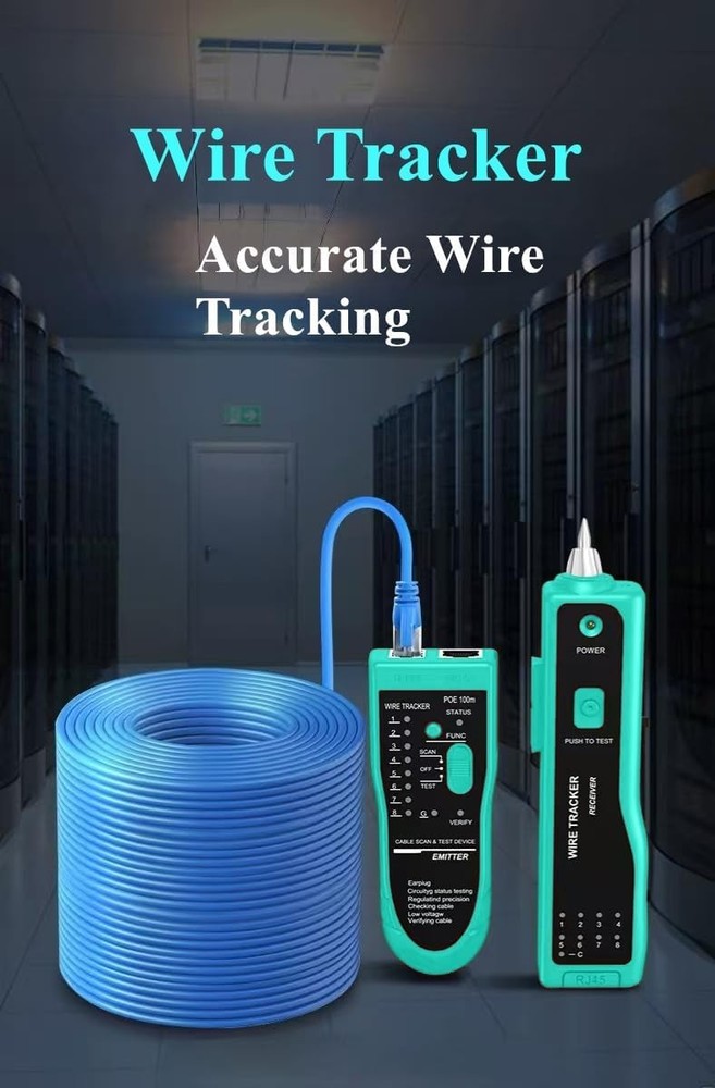 Multi-Functional RJ45 Crimp Tool Kit with Pass Through Crimpling & Tracker