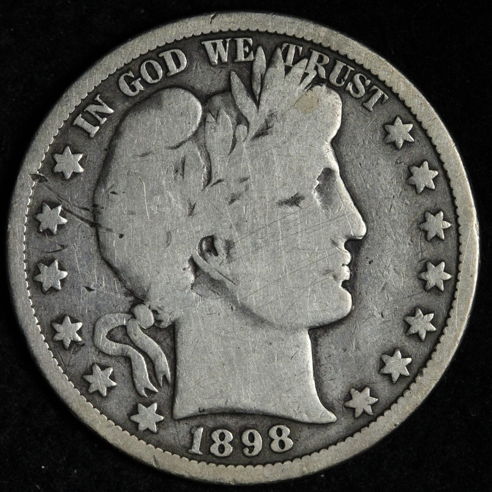 1898-O Barber Silver Half Dollar VG E335 JANL