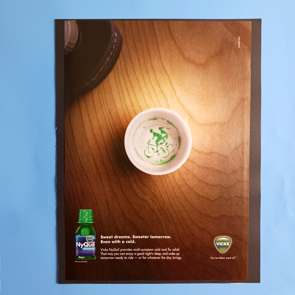 2008 Vicks NyQuil Cold & Flu Print Advertisement