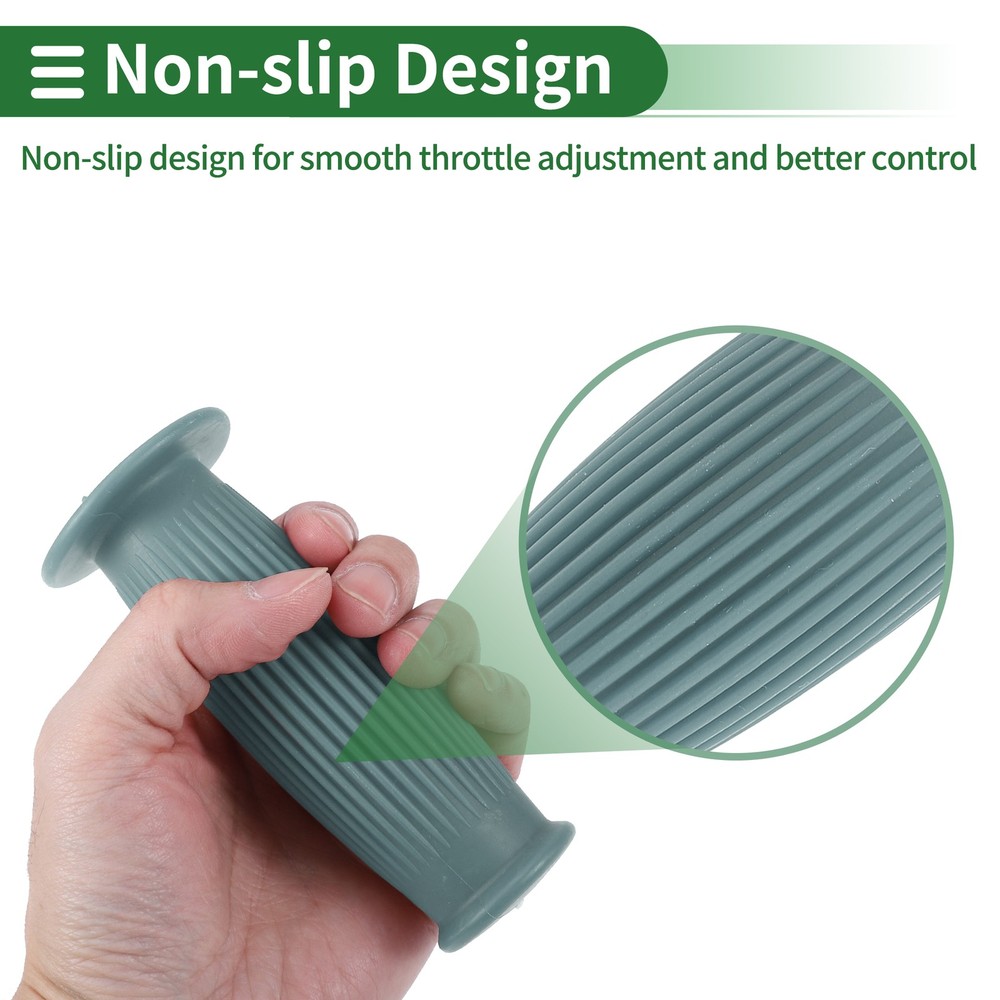 1" 25mm Motorcycle Knobs Handlebar Cover TPU Grey Blue