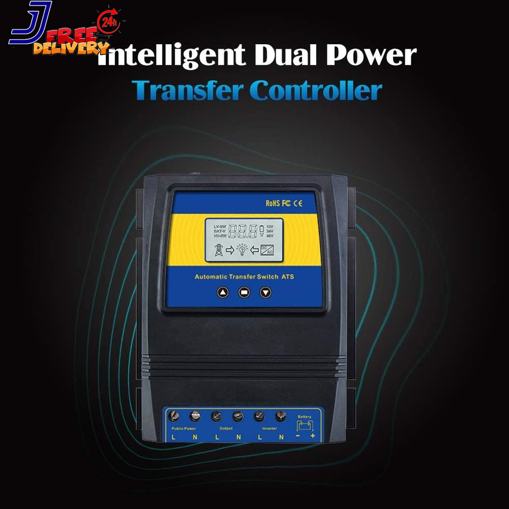 Dual Power Controller 50A 5500 Watt Automatic Transfer Switch for Off Grid