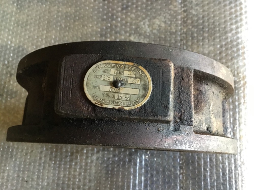 6 inch check valve cast iron 275 GWP