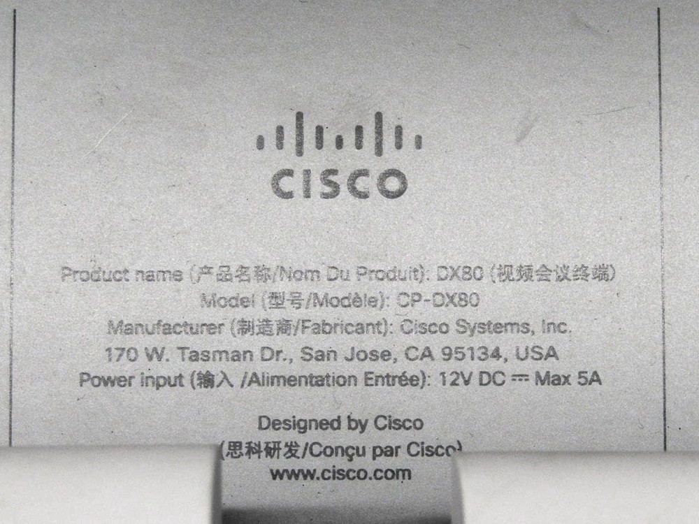 Cisco CP-DX80 Webex 1080p 23" Touchscreen Video Conference System