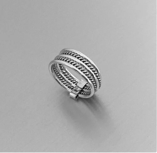 925 Sterling Silver Band Statement Ring& Stackable Ring Handmade Ring All Size