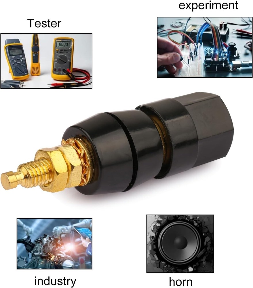 10Pcs 4mm Banana Plug Socket Plated Terminal Amplifier Speaker Terminal Conne...