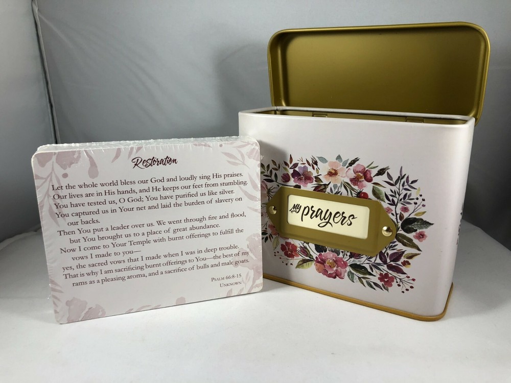 My Prayer Cards in a Tin