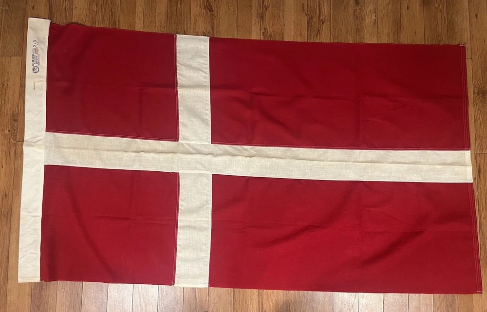 Vintage Cotton Denmark Flag