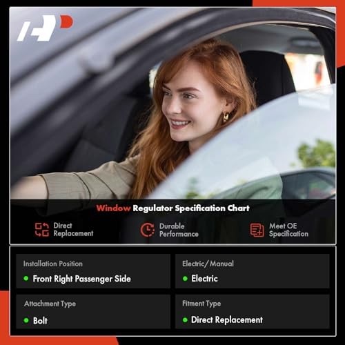 Power Window Regulator with Motor Compatible with Cadillac Front Passenger